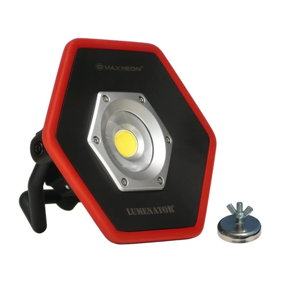 Maxxeon Lighting WorkStar LUMENATOR Area Light 05011, 4100 Lumen, Hexagonal Design, Magnetic Base