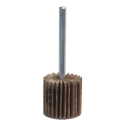 Norton 02581 R207 Series 1 in Mini Flap Wheel, P80 Grit Aluminum Oxide, Steel Shank