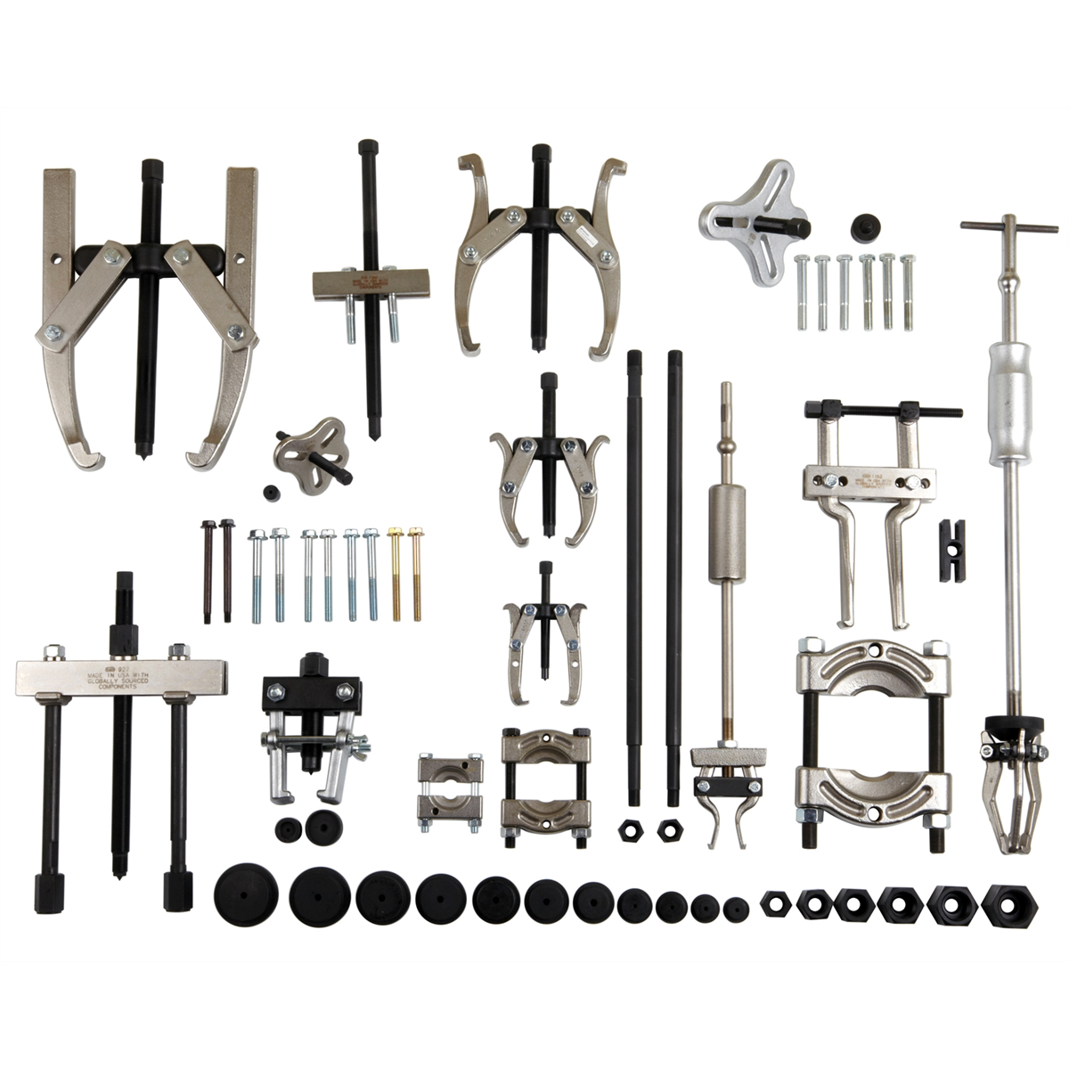 OTC Tools 13-Ton Capacity Puller Set - Part 1675, includes push-puller, Grip-O-Matic pullers and