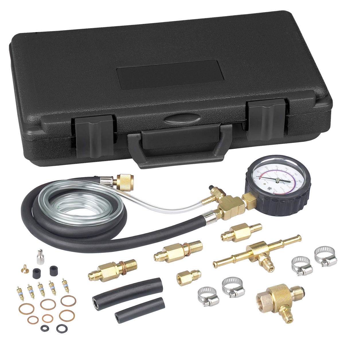 OTC Tools Stinger Fuel Injection Service Kit 4480 Includes Dual-Scale Gauge and Adapter Set