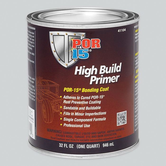 POR-15 41108 High Build Primer, Bluish-Gray, 1 pt Can