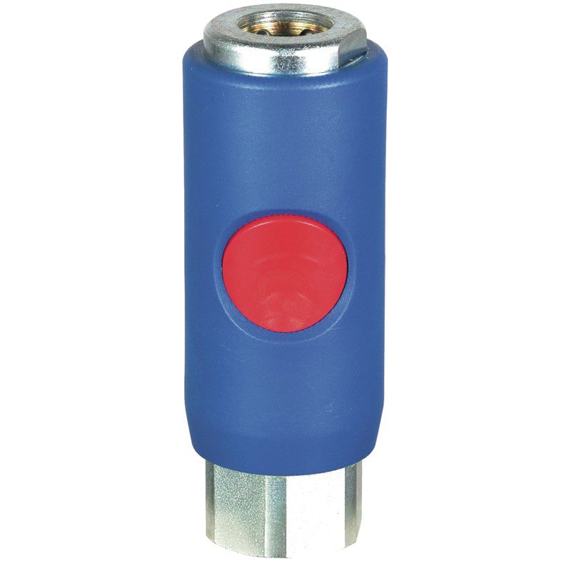 Prevost TruFlate URC081201 1/4 in Tapered FNPT Quick Coupler, Stainless Steel