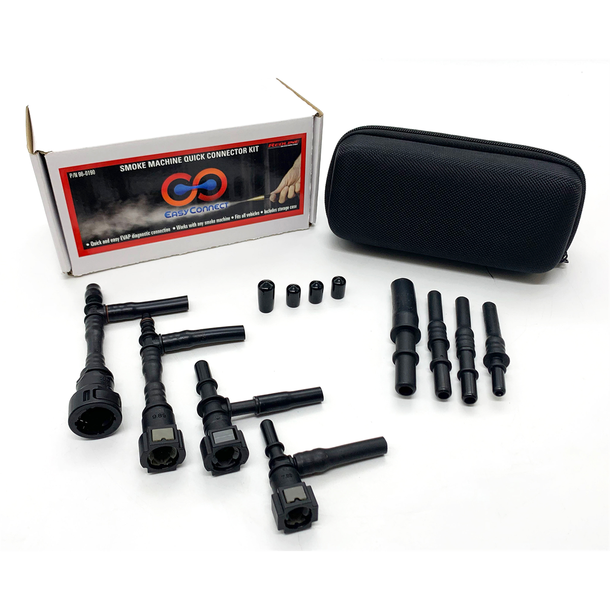 Redline Detection EasyConnect Kit 96-0190 Four-Adapter Package for Quick Smoke Machine EVAP