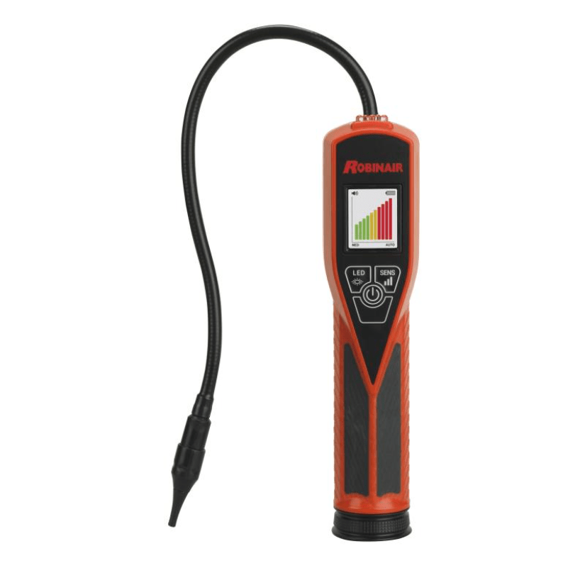 Robinair LD5 Select Refrigerant Leak Detector, color graphic display with audible alarm, AA battery