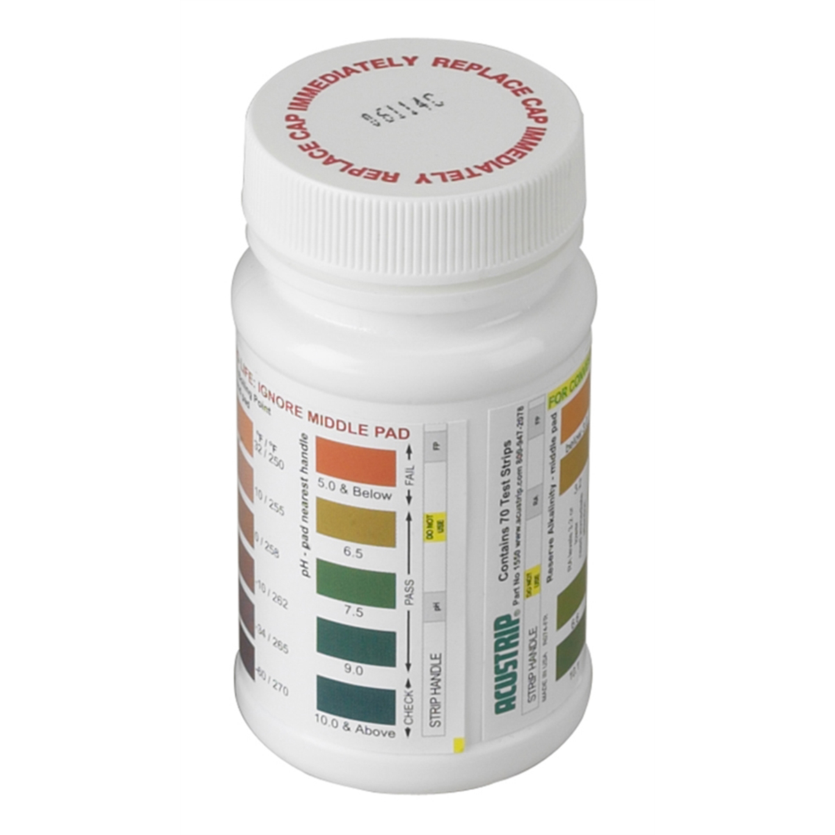 Robinair Econo-Clean Coolant Accessory 75134, 50 Test Strips for Freeze-Point and pH