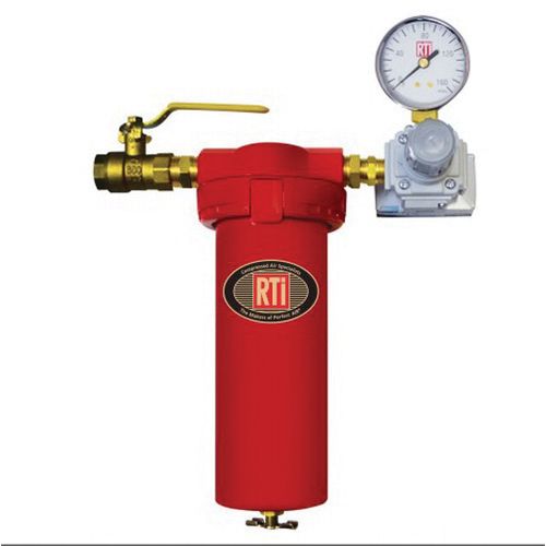 RTi 7000B Stealth 1-Stage Air Tool Saver with 0.01 µm Filter, 1/2 in NPT Inlet, 1/4 in NPT Outlet