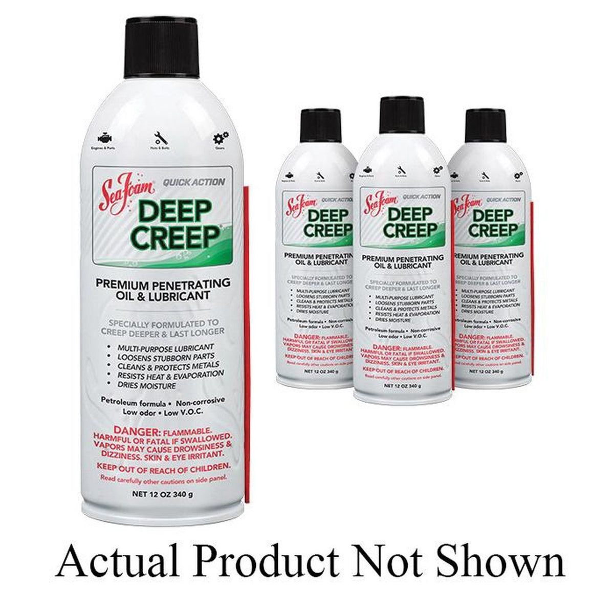 Sea Foam DC14 Premium Penetrating Oil and Lubricant Liquid, Clear Petroleum Formula for Metal Parts