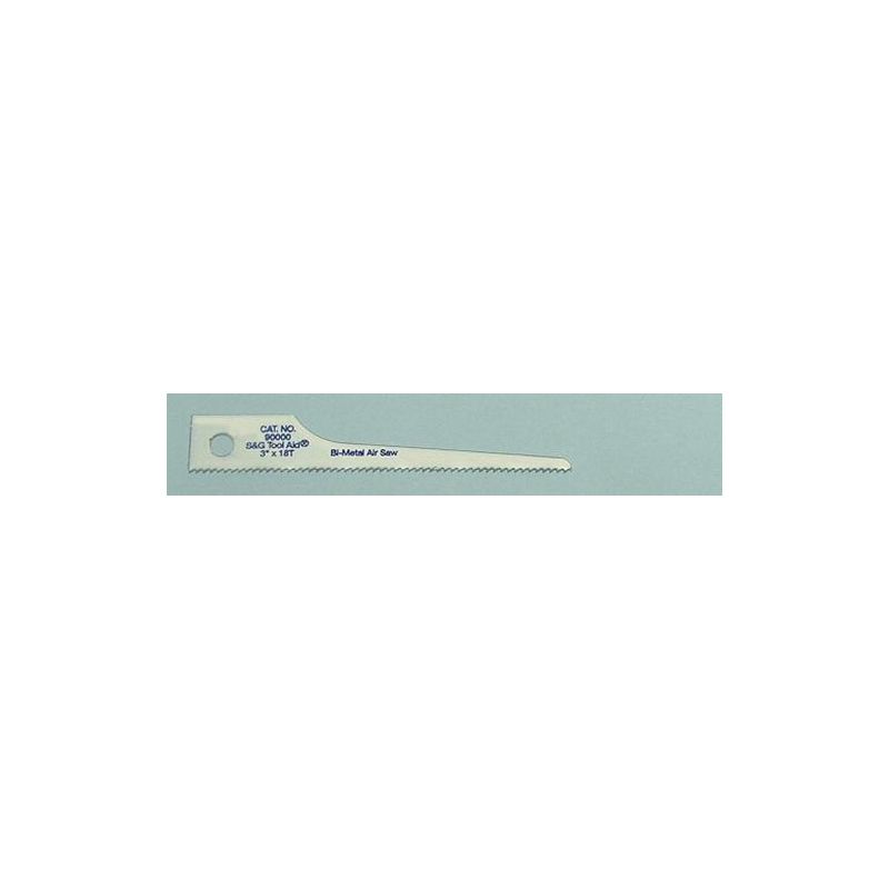 Tool Aid 90000 Scroll Reciprocating Air Saw Blade, 18 TPI, 3 in Bi-Metal