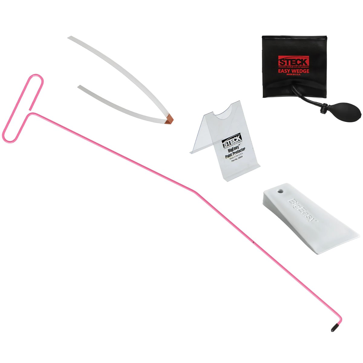 Steck 32908-KIT Little Easy Delux Compact Unlocking Kit - Paint Protector, Non-Marring Wedge, Lock