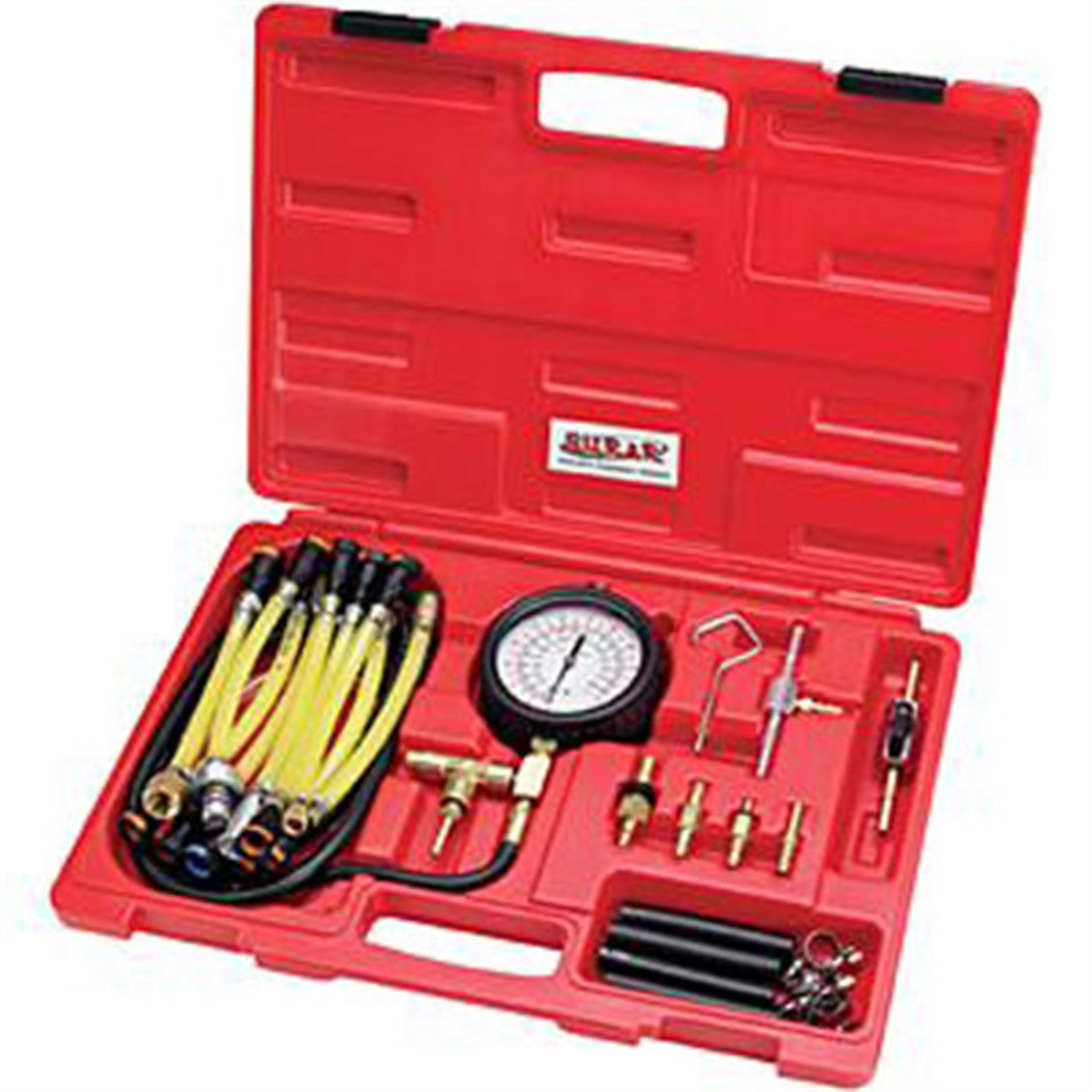 S.U.R. & R. Deluxe Fuel Injection Pressure Tester Kit FPT22 for Accurate Fuel Delivery Diagnosis