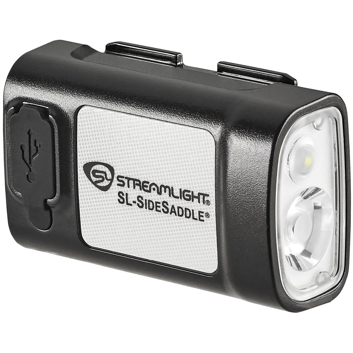 Streamlight 61627 USB SideSaddle Hard Hat & Helmet Light Black with USB-C Rechargeable Battery