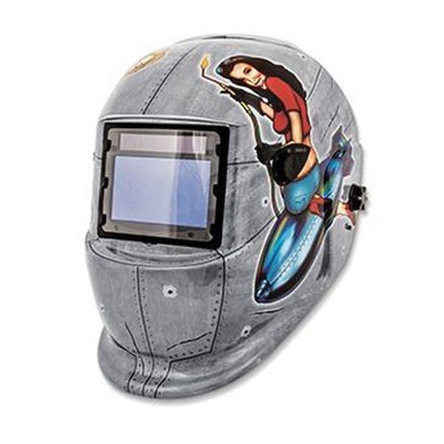 Titan Hand Tools 41288 Solar Powered Auto Dark Welding Helmet, 3.86 in × 2.17 in Viewing Area