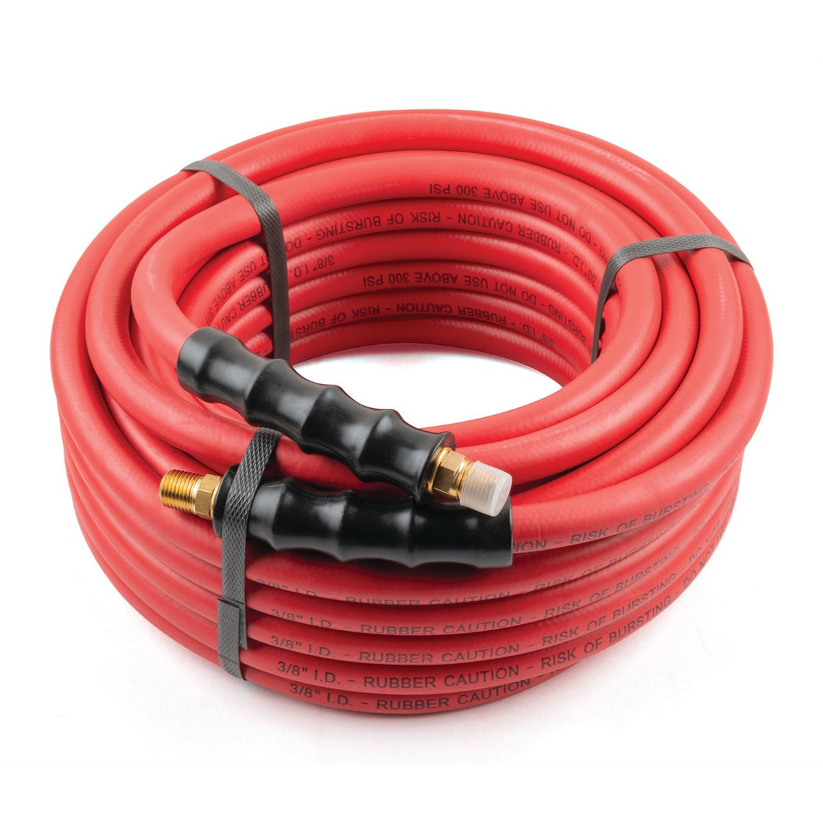 Titan 19382 3/8 in x 50 ft Rubber Air Hose with Vinyl Kink Restrictors