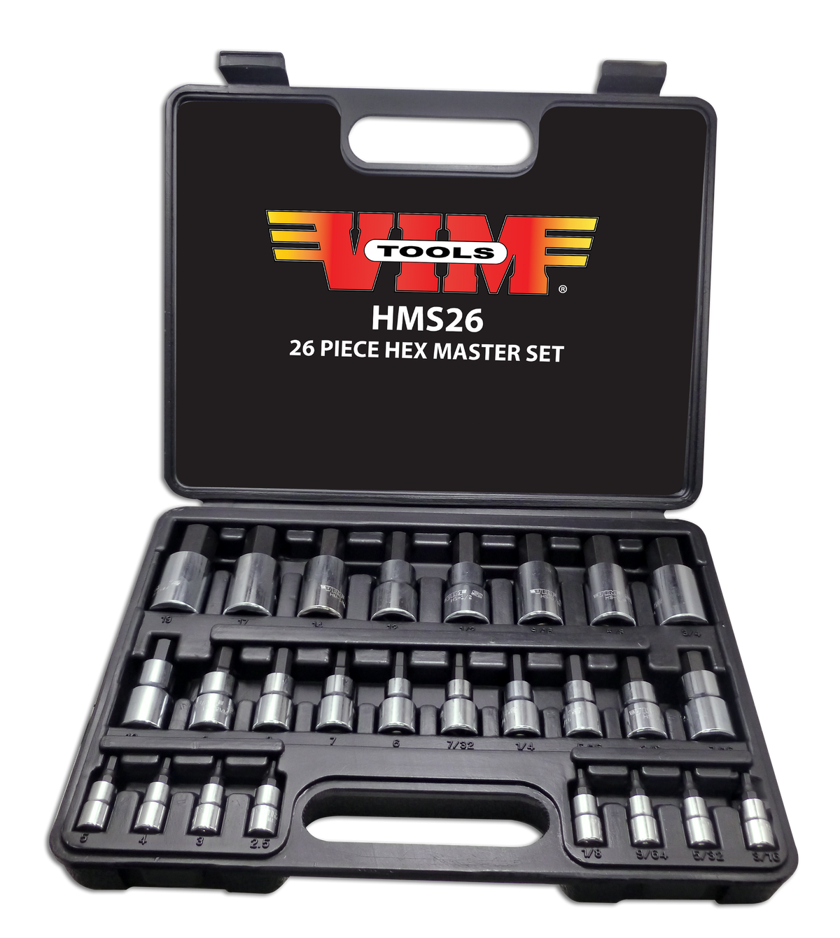 Vim Tools Master Hex Drive Set, 26 pc