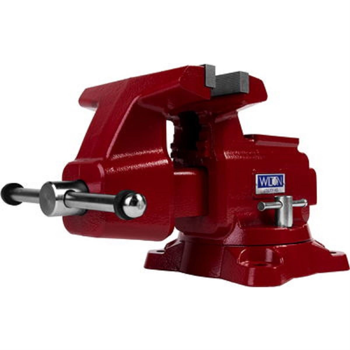 Wilton 28816 648Uhd Utility Hd Vise 8 Jaw Swivel - Dual Lockdowns, Replaceable Hardened Steel Jaws