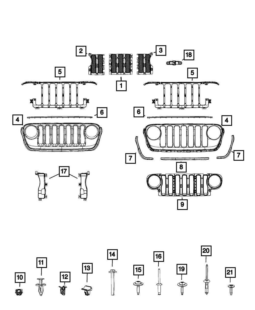 Mopar 68352115AC Camera Bracket for 20-26 Jeep Gladiator JT