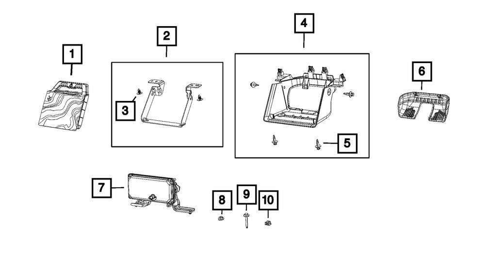 Mopar 68313025AJ Forward Facing Camera for 2019 Jeep Wrangler JL