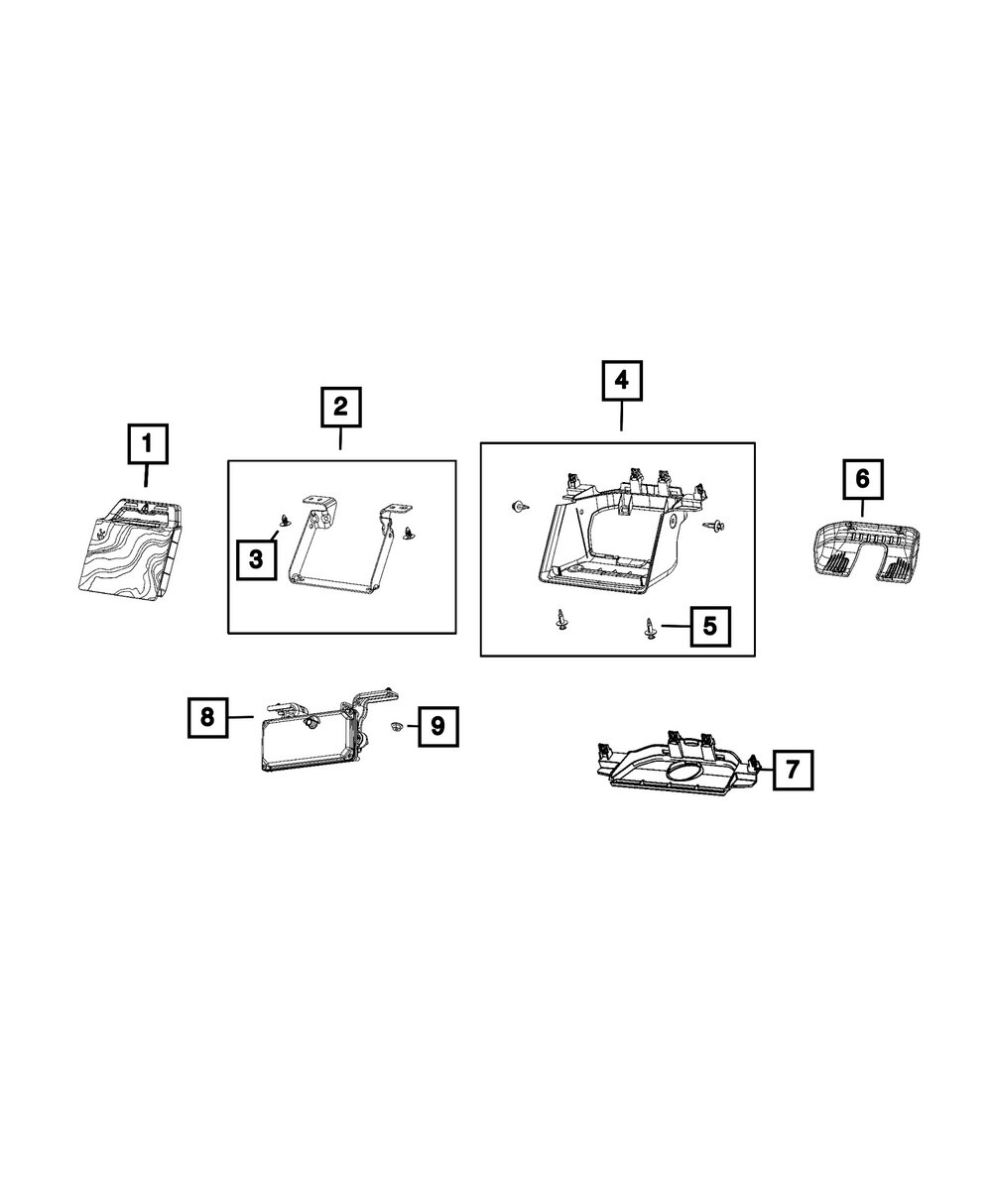 Mopar 68484709AG Forward Facing Camera for 2021 Jeep Wrangler JL