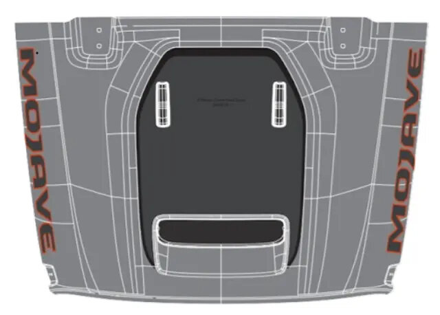 Mopar 82216240AB Mojave Hood Graphic for 20-21-Jeep Gladiator JT