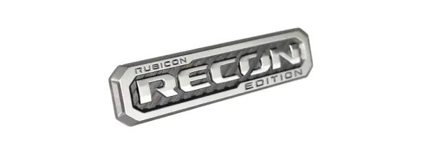 Mopar 68299027AA Rubicon Recon Nameplate for 17-18 Jeep Wrangler JK, & 2020 Jeep Wrangler JL