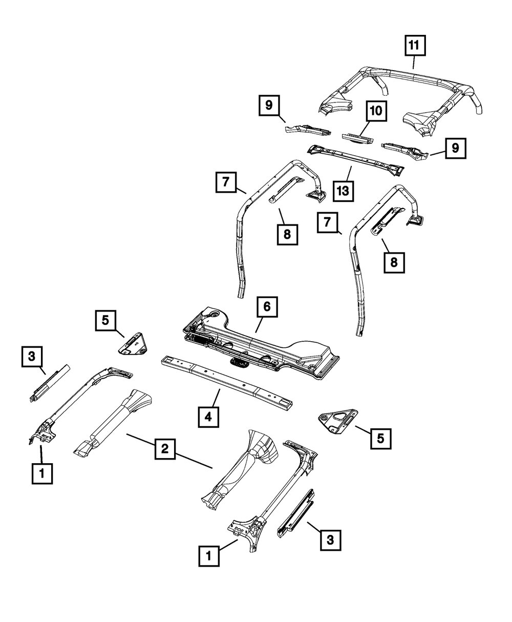 Mopar 55395485AE Sport Bar for 07-18 Jeep Wrangler JK
