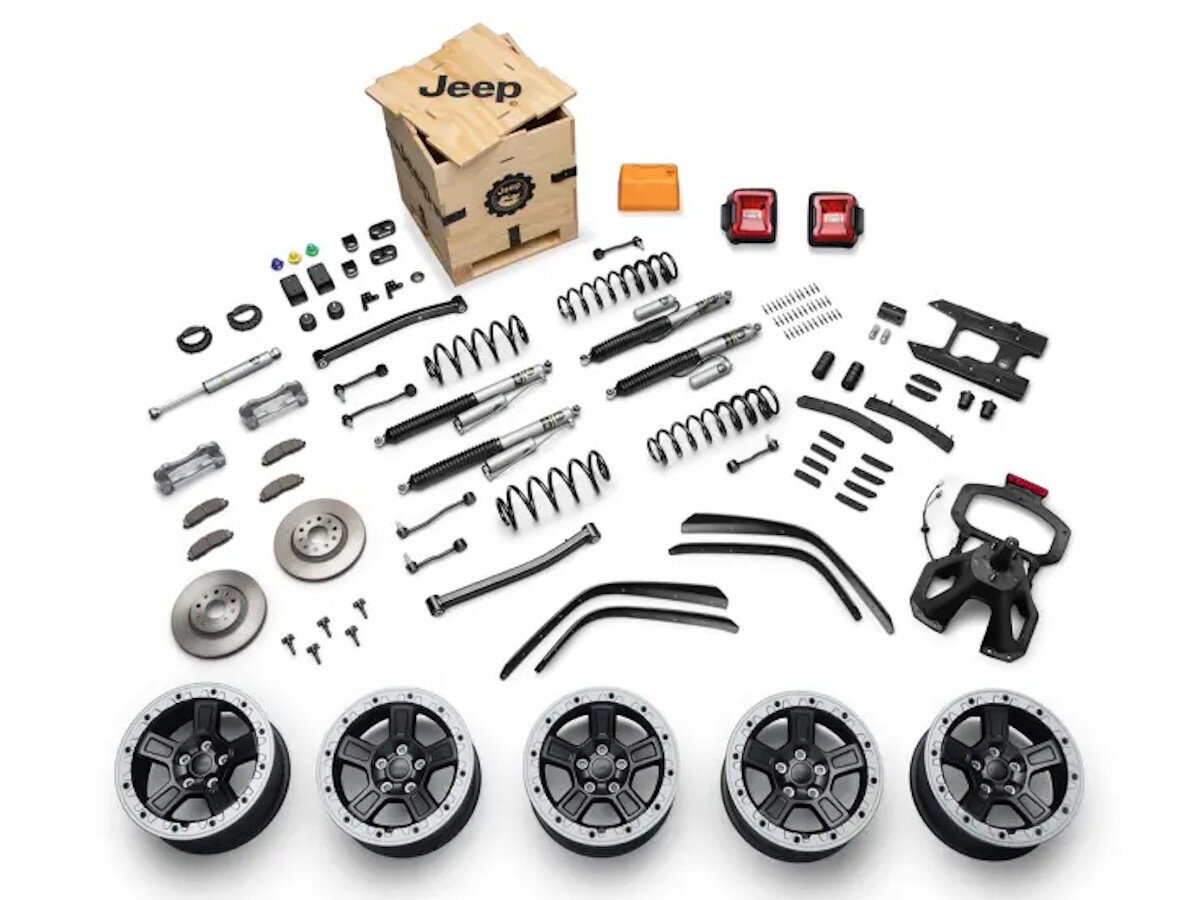 Mopar 77073007AD Trail Commander 2" Kitfor 18-26 Jeep Wrangler JL Unlimited 4-Door 4xe