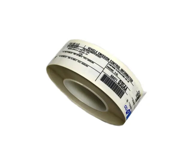 Mopar 68471035AA Vehicle Emission Control Information Labelfor 2021 Jeep Wrangler 3.6L V6 - Electric/Gas