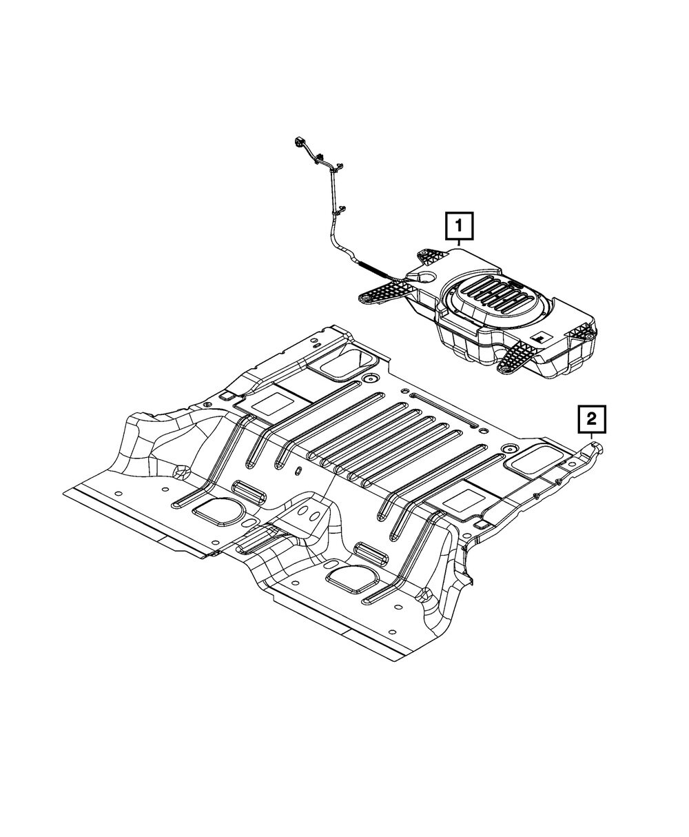 Mopar 68283473AC Woofer Speakerfor 18-26 Jeep Wrangler JL