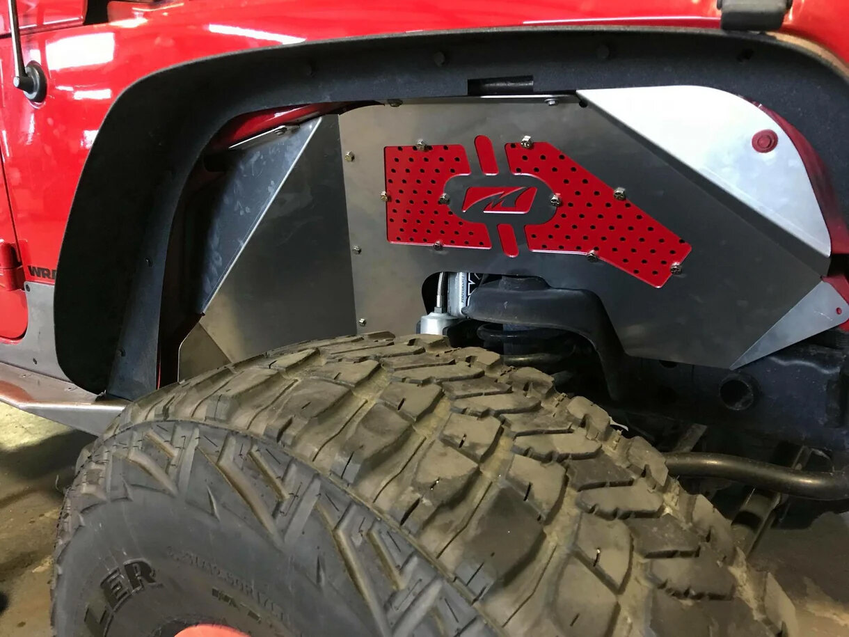 Motobilt MB1070 Aluminum Inner Fenders - Front for 07-18 Jeep Wrangler JK