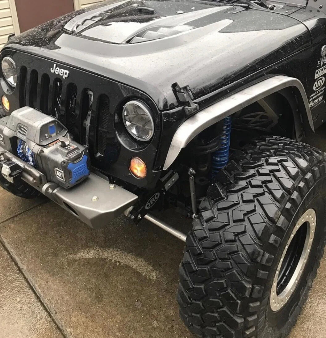 Motobilt Crusher Front Fender Flaresfor 07-18 Jeep Wrangler JK