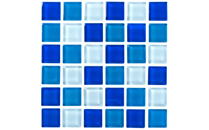 NPT 1″ x 1″ Keys Tile Blue Blend KEYS-BLUE BL