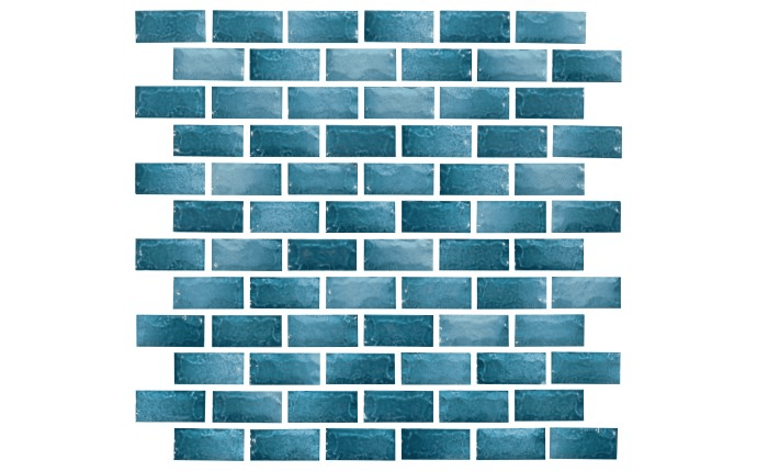 NPT 1″ x 2″ Maui Porcelain Tile Teal MAU-TEAL1X2