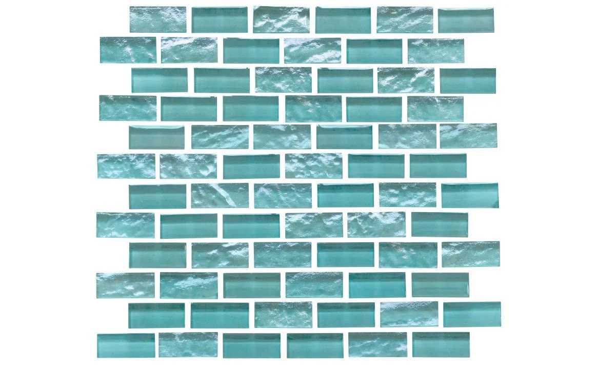 NPT ELY-TURQ1X2 1″ x 2″ Elysium Iridescent Glass Tile Turquoise