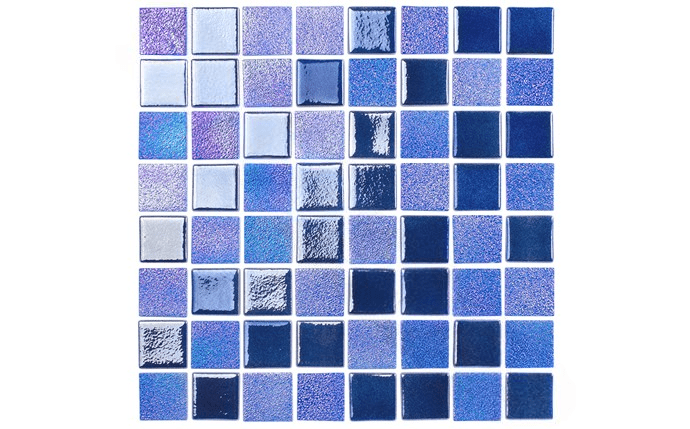 NPT OPL-AZURE 1 1/2″ x 1 1/2″ Opal Azure Blue Pool Tile