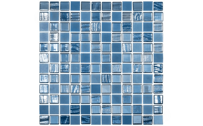 NPT SGA-COBALTO 10.75 SqFt 1″ x 1″ Cobalto Sea Glass Blend Tile