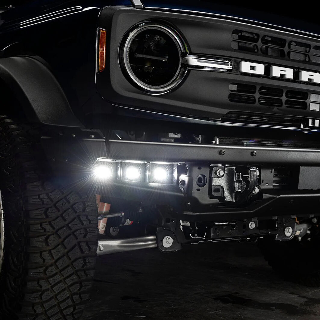 Oracle Lighting  Triple LED Fog Light Kitfor 21-26 Ford Bronco with Steel Bumper