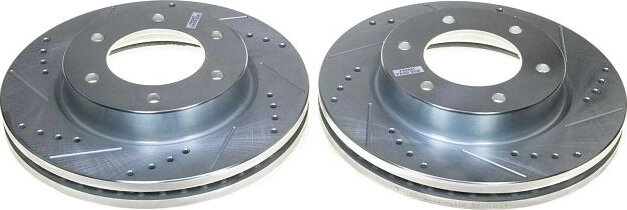 PowerStop AR85198XPR Evolution Drilled & Slotted Brake Rotors - Front for 21-26 Ford Bronco