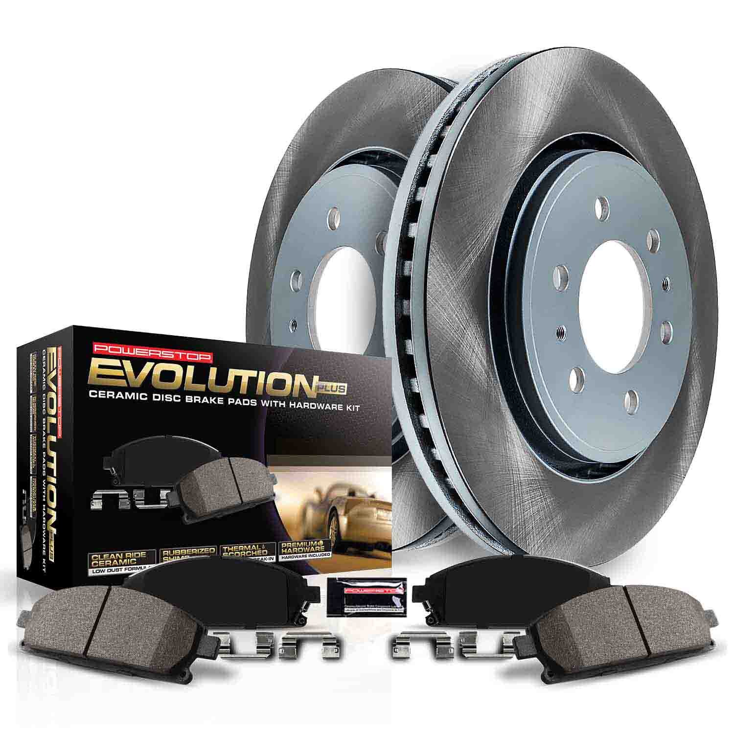 PowerStop Z17 Semi-Coated Rotor Brake Kit 21-26 Ford Bronco