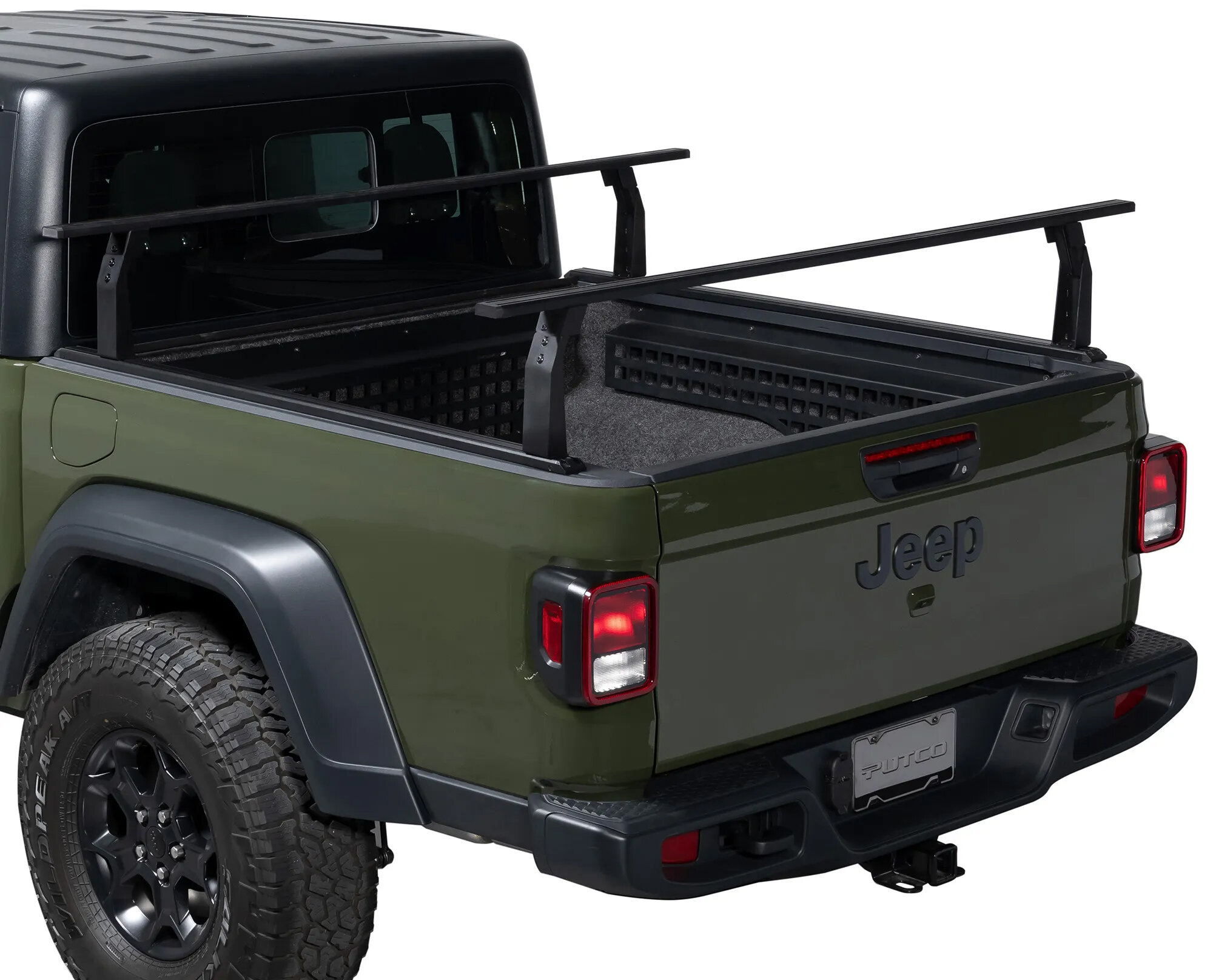 Putco Tec Rack Upright & 60" Cross Bar Kit for 20-26 Jeep Gladiator JT