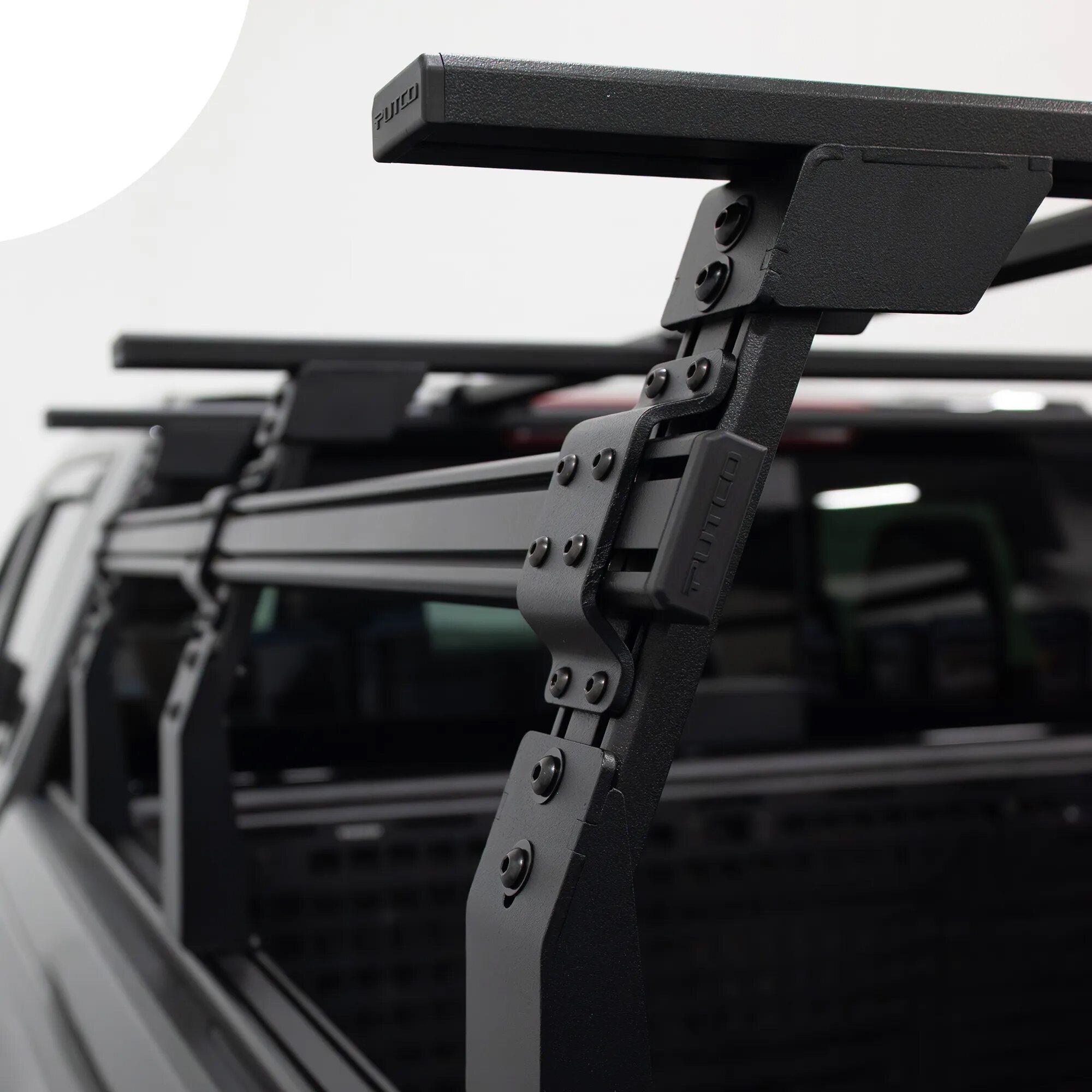 Putco 192255-1 Tec Cross Bars- 55" Single for 20-26 Jeep Gladiator JT with Full Tec Rack System