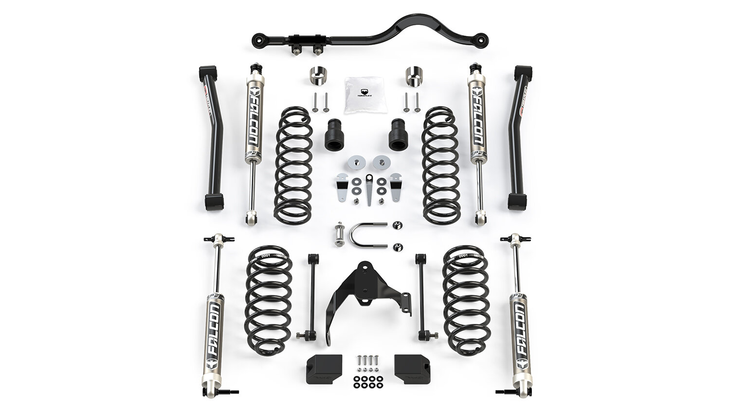 Quadratec 1624000 ST2 2.5" Suspension Lift by Teraflex for 07-18 Jeep Wrangler JK Unlimited 4-Door