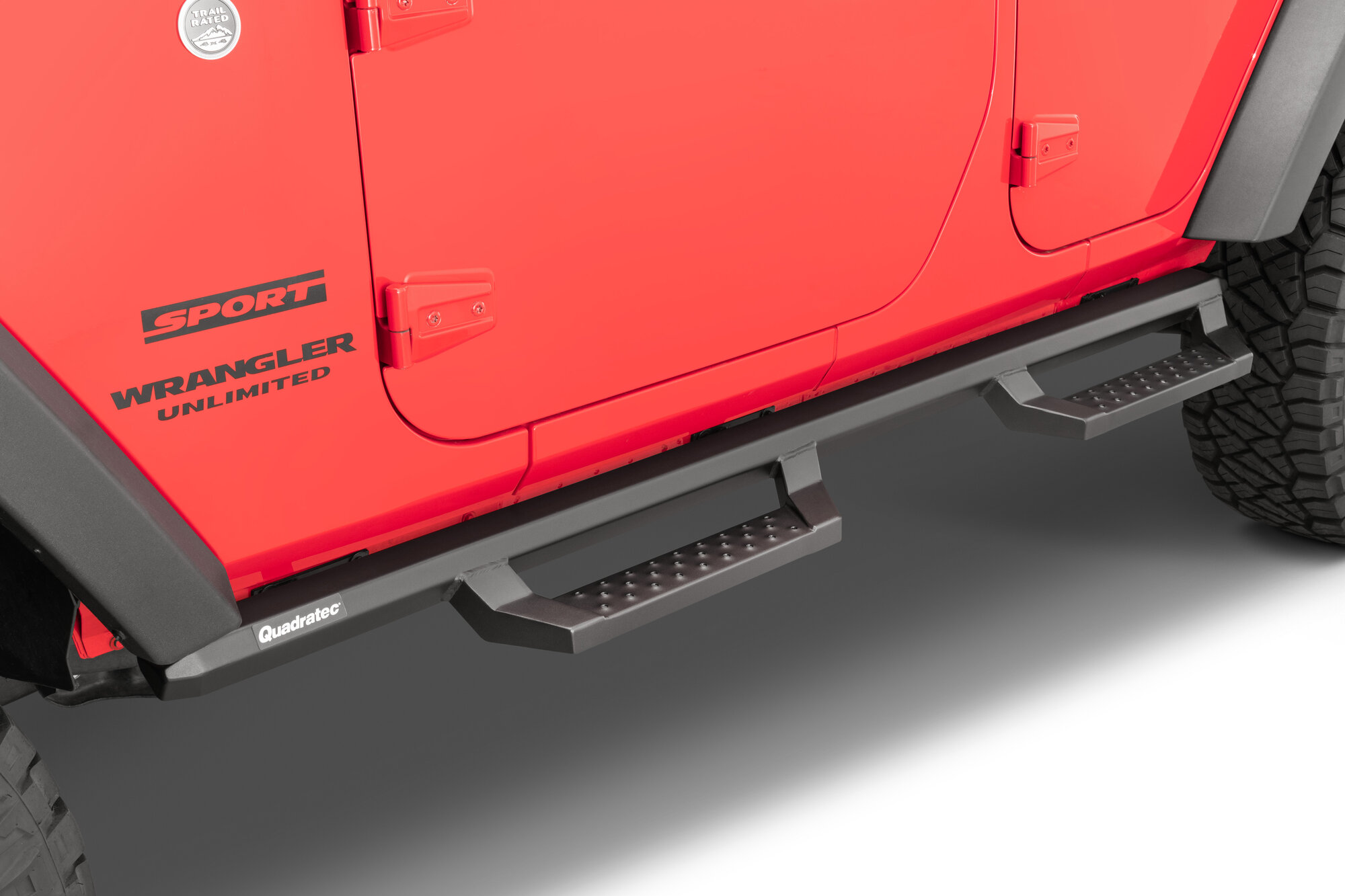 Quadratec QRC Drop Steps for 07-18 Jeep Wrangler JK Unlimited 4-Door