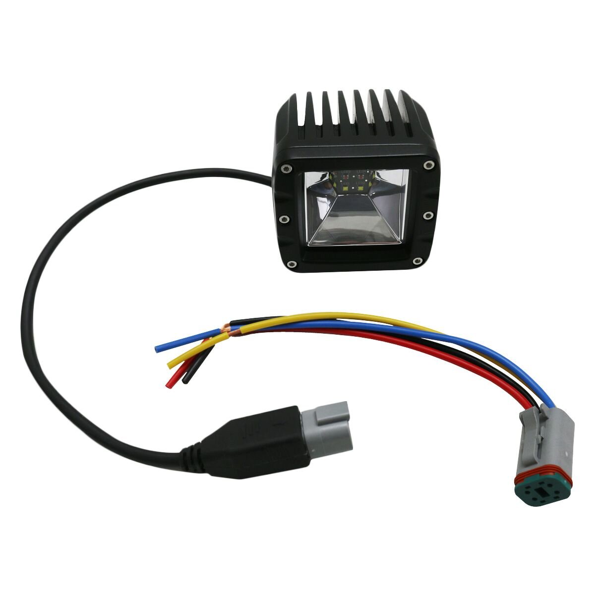 Race Sport Lighting RS12KA 2-Function LED Cube Style Forward Light
