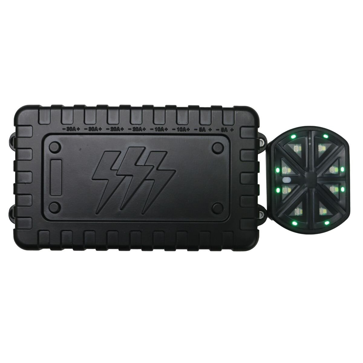 Race Sport Lighting RSW80A 8 Gang DC12V 80-Amp Lightning Series Long Range Wireless Source Control Switch Power System