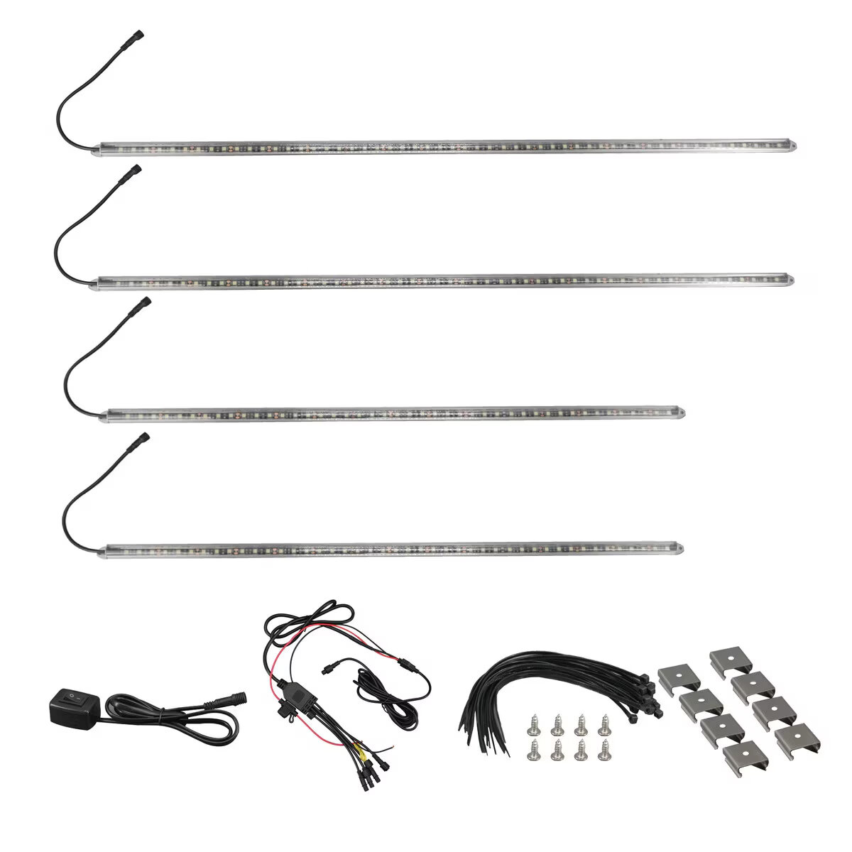 Race Sport Lighting RSULTRAKIT Ultra White Series HD Aluminum Channel LED Underbody Kit