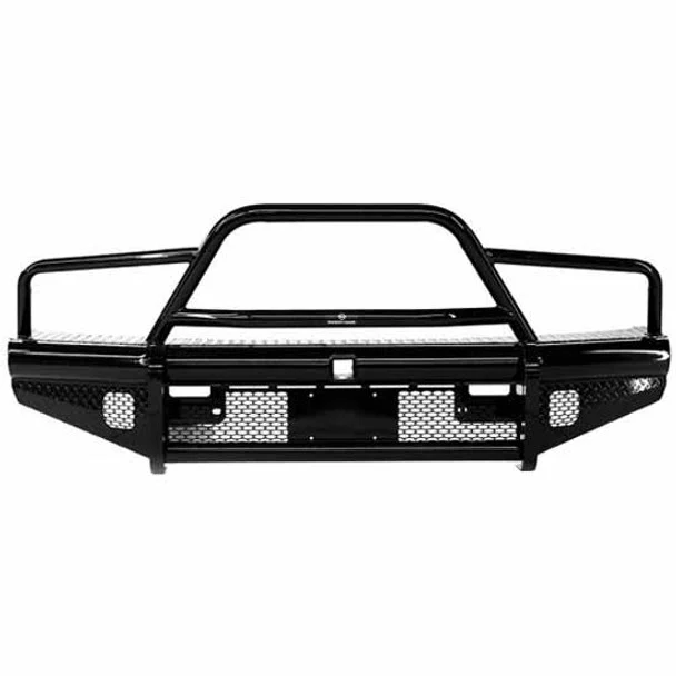 Ranch Hand Legend Black Steel Bullnose Front Bumper W/ Hoop For Ford F250, F350, F450, F550 Super Duty 2008-2010