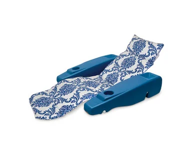 Relax in Style with Sapphire Blue Adjustable Swimming Pool Chaise Lounge, 73-Inch