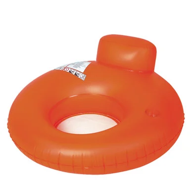 Relax and Soak Up the Sun with a 48″ Orange Inflatable Inner Tube Water Pool Sofa Lounger Float