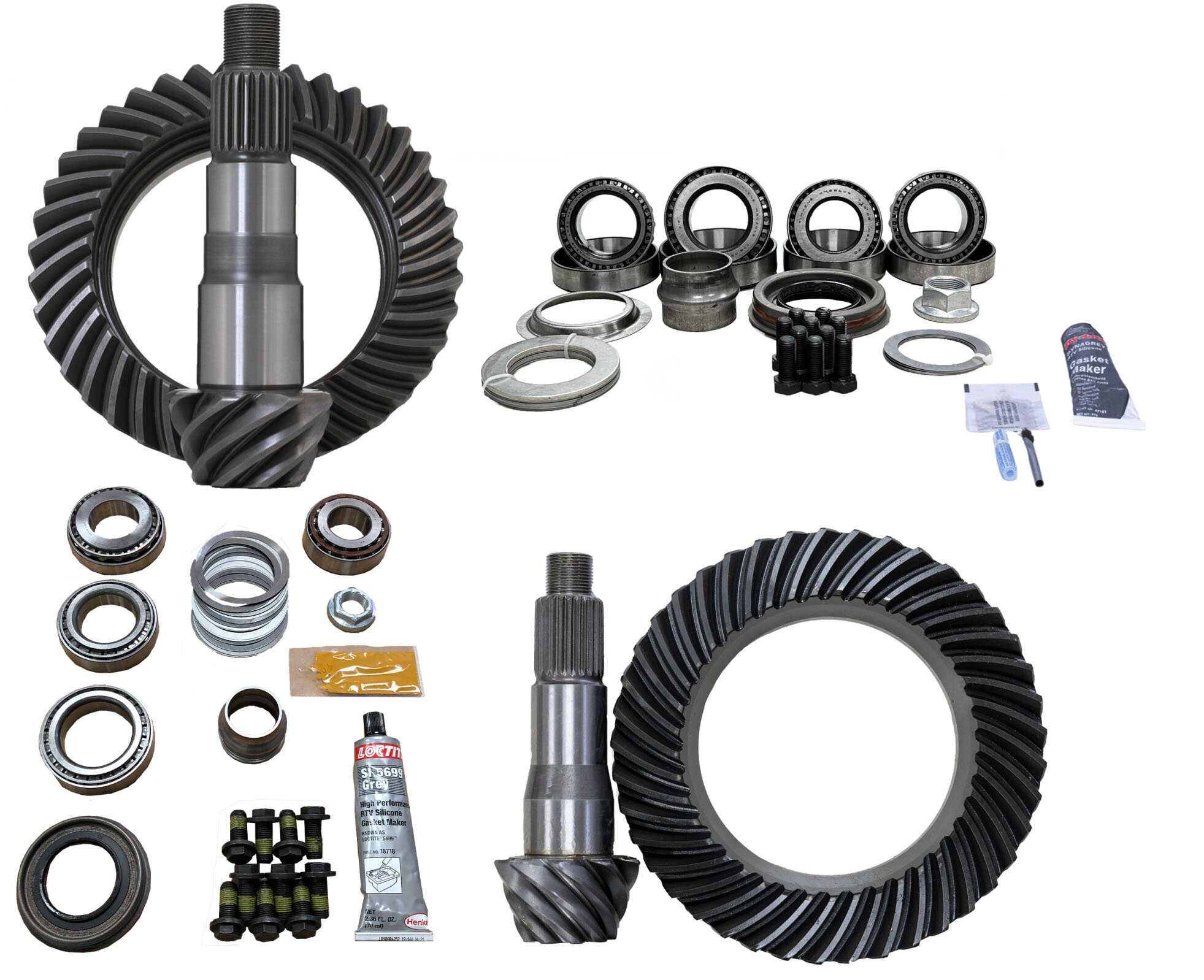 Revolution Gear and Axle Ring & Pinion Package for 18-26 Jeep Wrangler JL with Dana 30 Front & Dana 35 Rear Axle