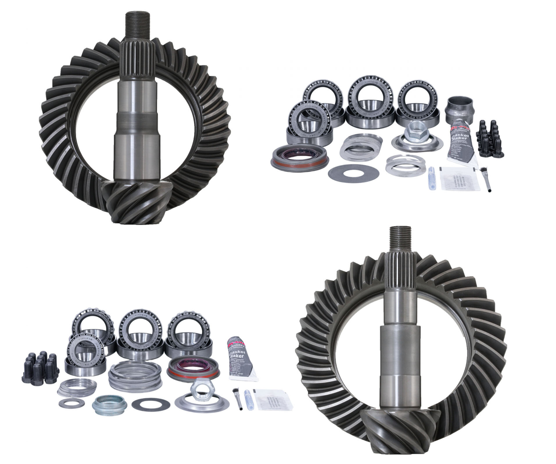 Revolution Gear and Axle Rev-JK-Non-410-REV Ring & Pinion Package - 4.10 Gear Ratio with Timken Bearings for 07-18 Jeep Wangler JK Non-Rubicon